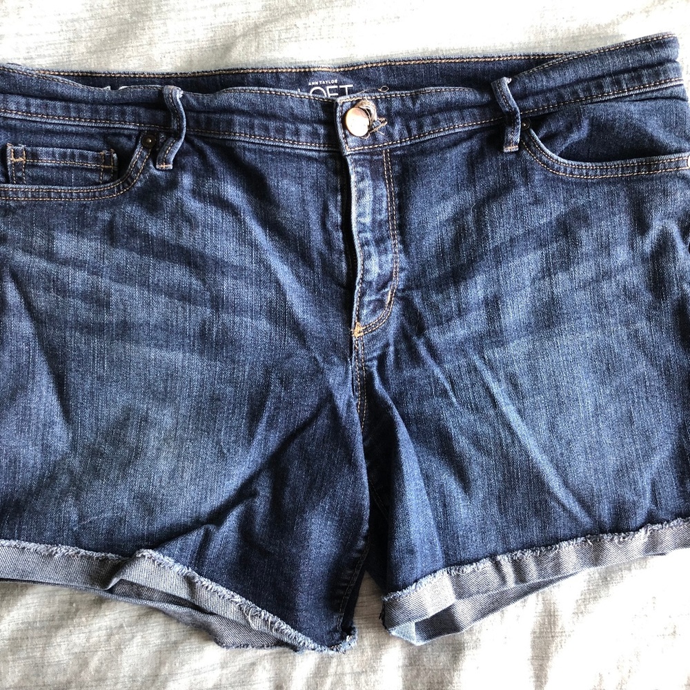 Loft Rolled Denim Shorts